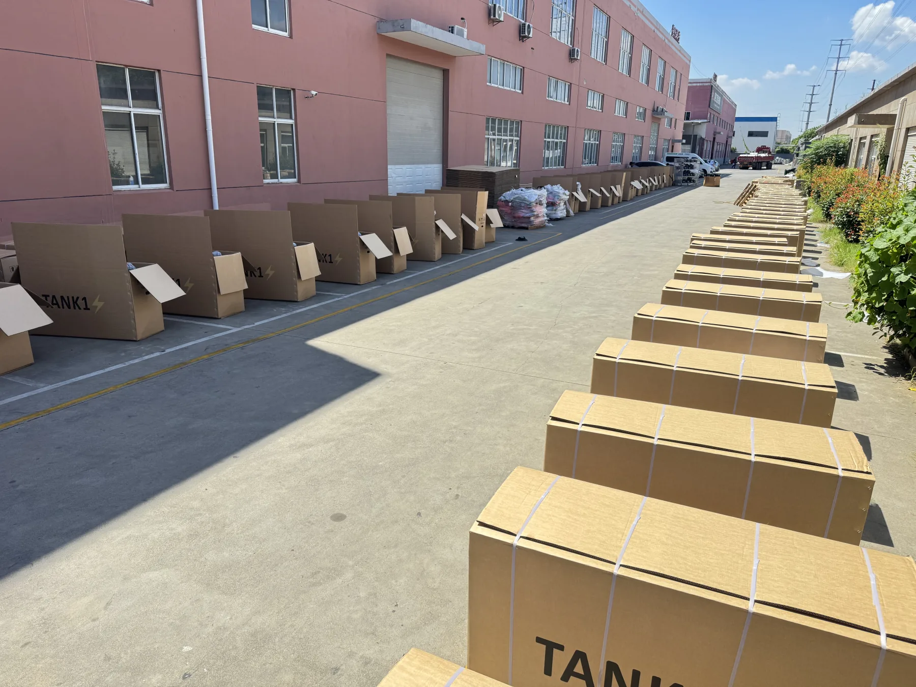 The packing area